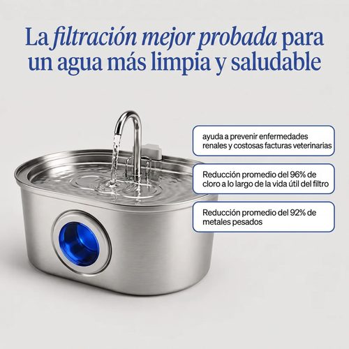 Petvia AquaVital™  Fuente de Agua para Gatos con Filtración Continua