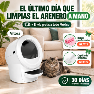 Vitora: el arenero que se limpia solo