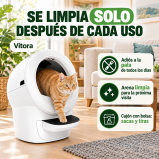 Vitora: el arenero que se limpia solo