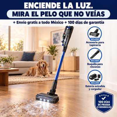 Petvia LumiSweep™ Aspira el pelo que no ves